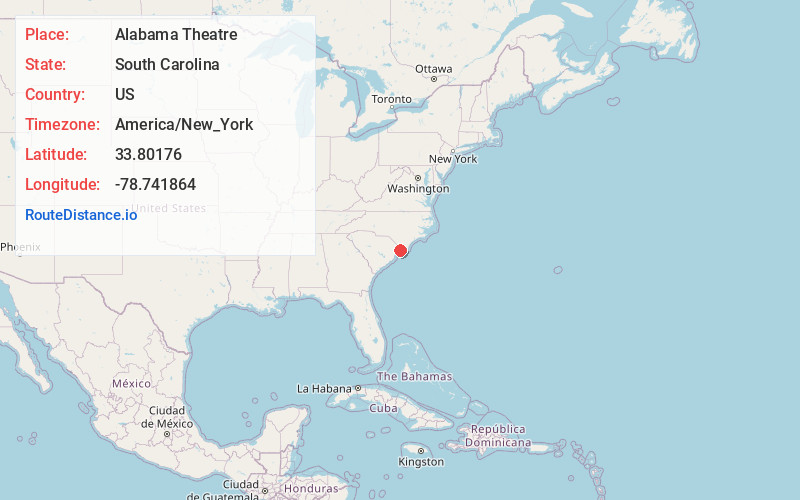Map of Alabama Theatre