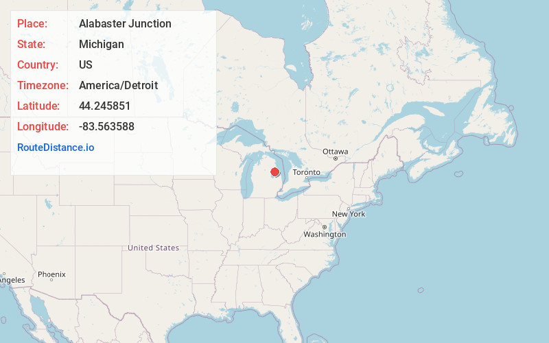 Map of Alabaster Junction