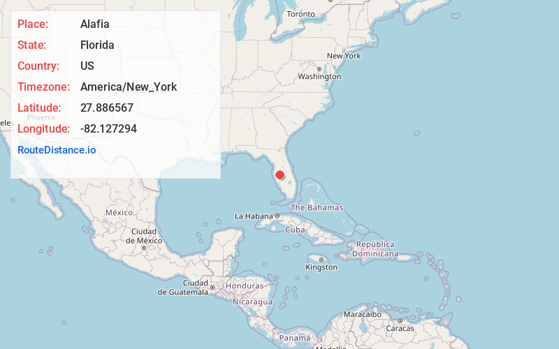 Map of Alafia