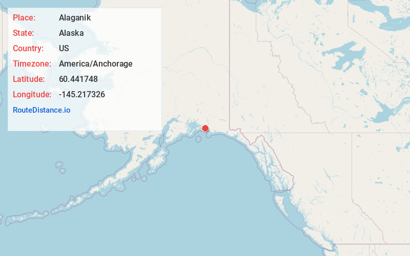 Map of Alaganik