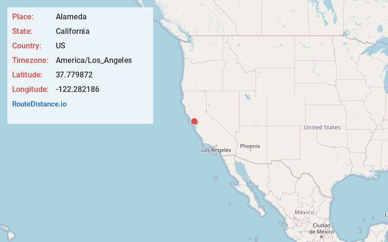 Map of Alameda