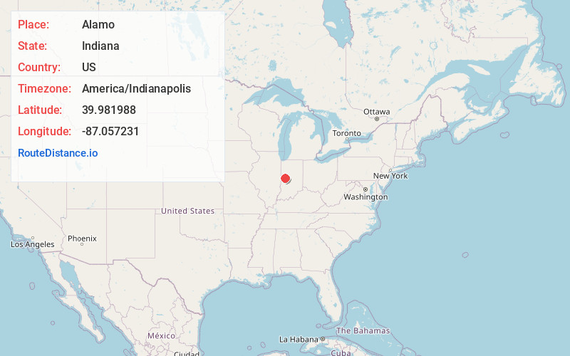 Map of Alamo
