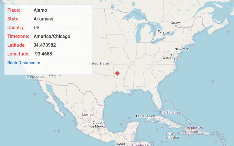 Map of Alamo