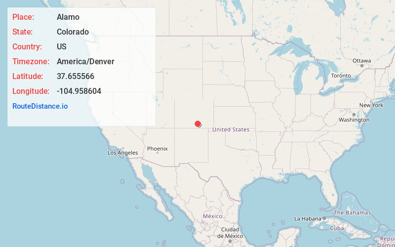 Map of Alamo