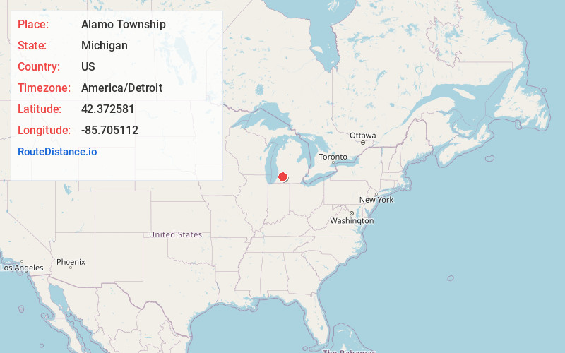 Map of Alamo Township