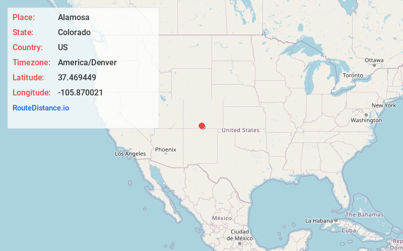 Map of Alamosa