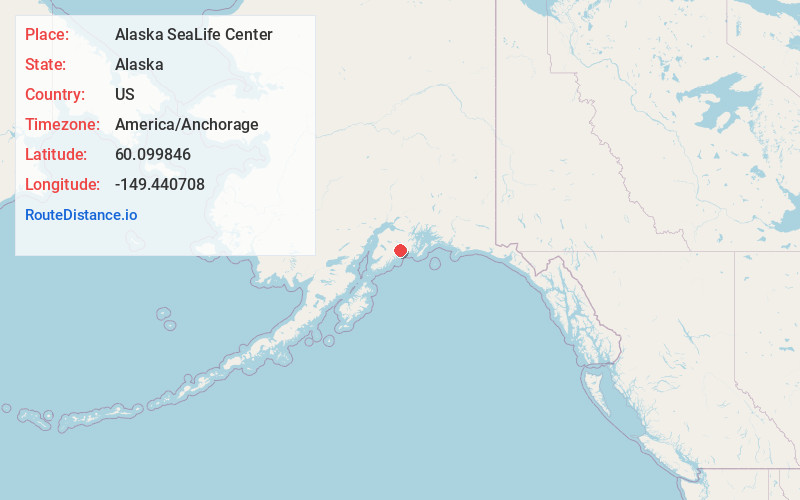 Map of Alaska SeaLife Center