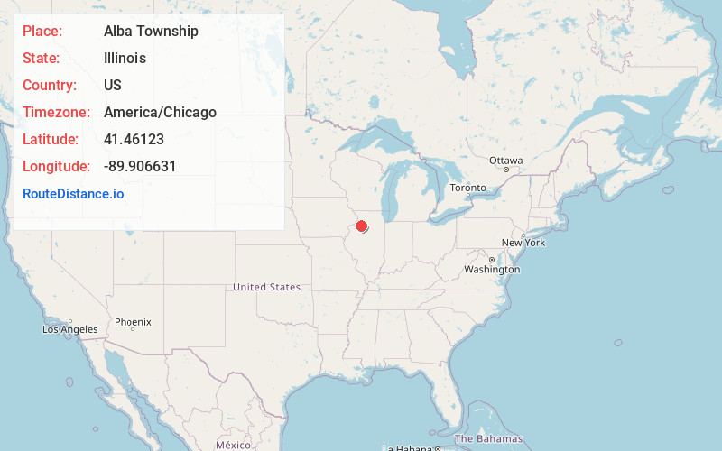 Map of Alba Township