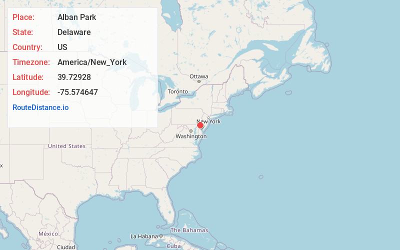 Map of Alban Park