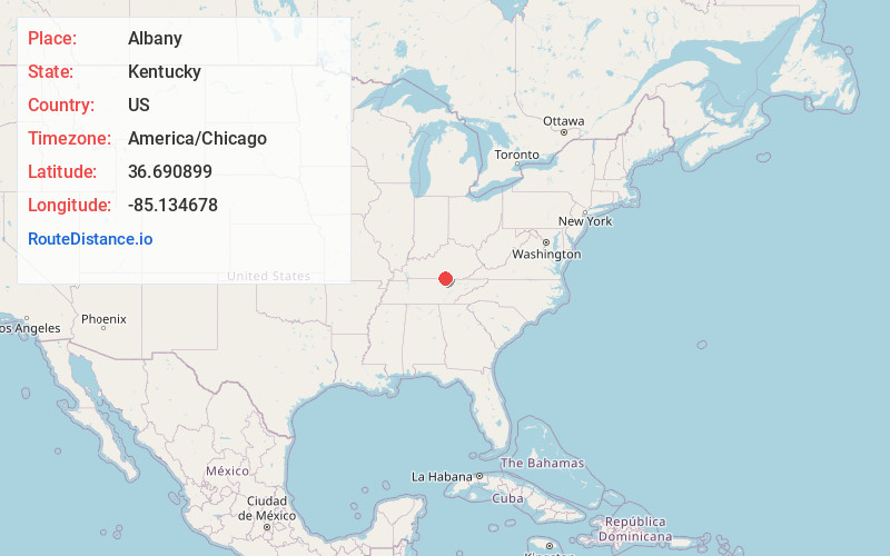 Map of Albany