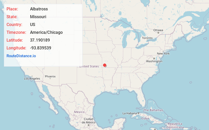Map of Albatross