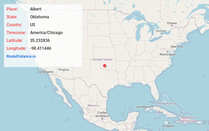 Map of Albert