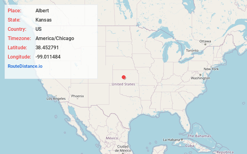 Map of Albert