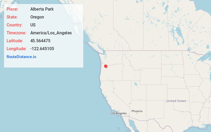 Map of Alberta Park