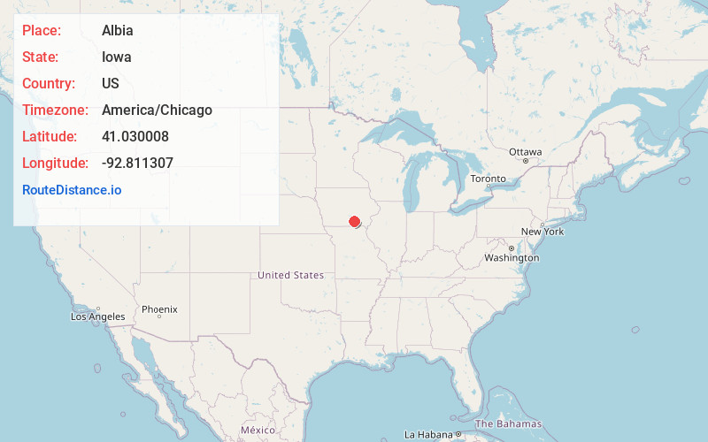 Map of Albia