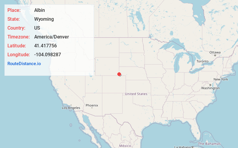Map of Albin