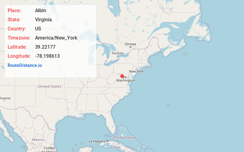 Map of Albin