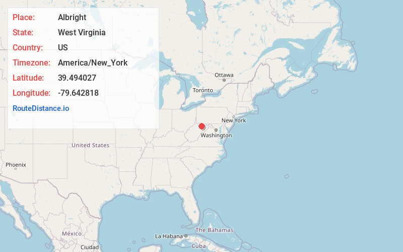 Map of Albright