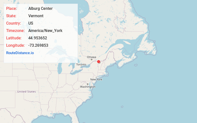 Map of Alburg Center