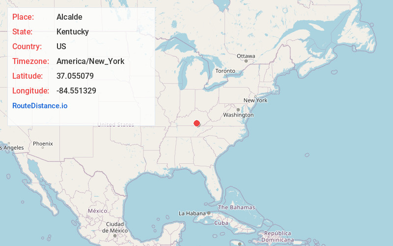 Map of Alcalde