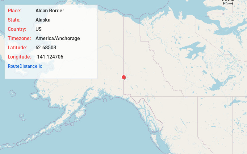 Map of Alcan Border