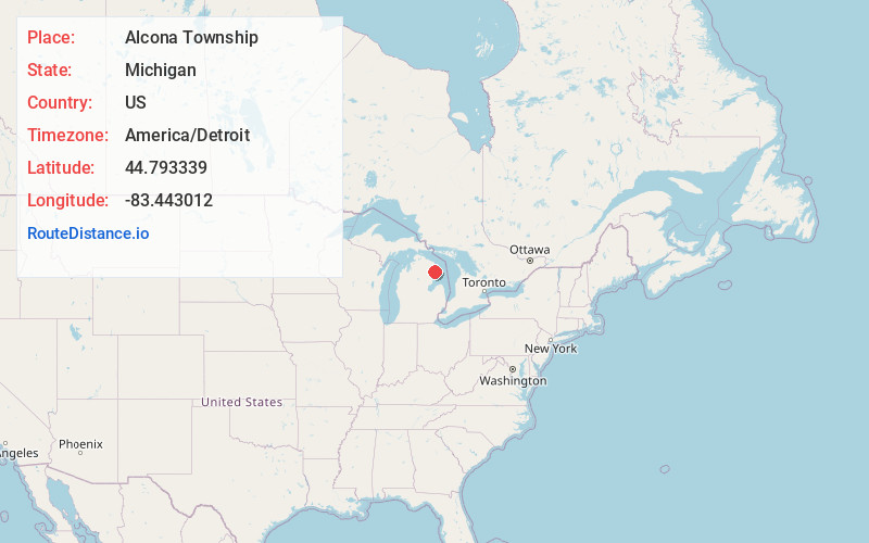 Map of Alcona Township
