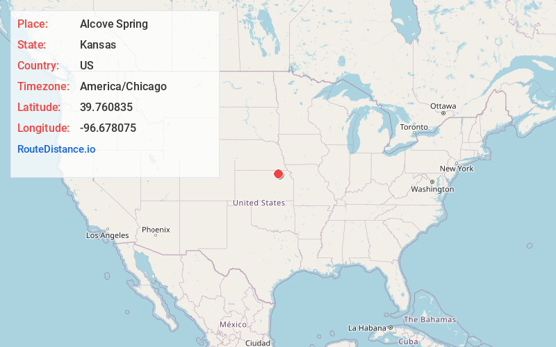 Map of Alcove Spring