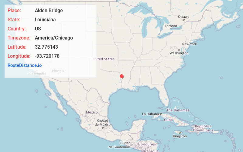 Map of Alden Bridge