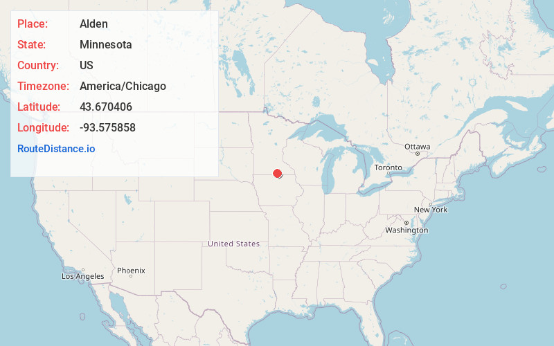 Map of Alden