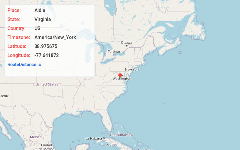 Map of Aldie