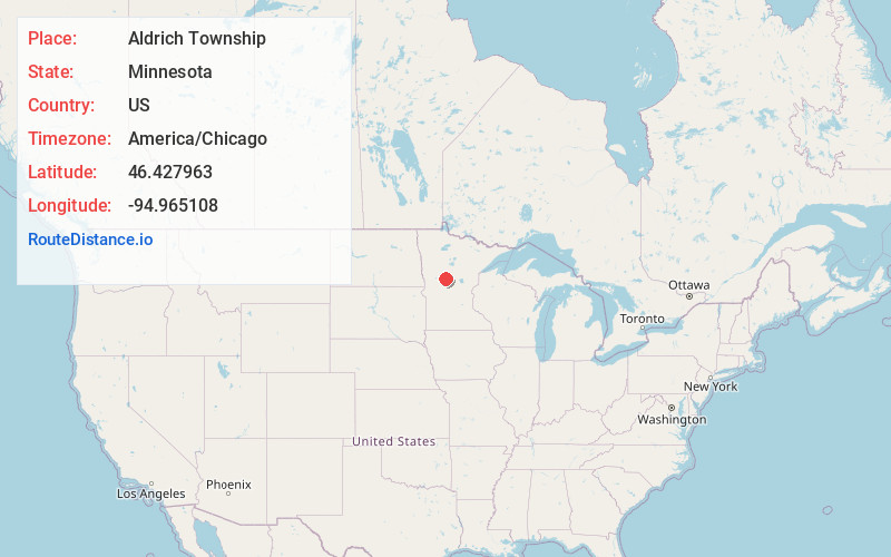 Map of Aldrich Township
