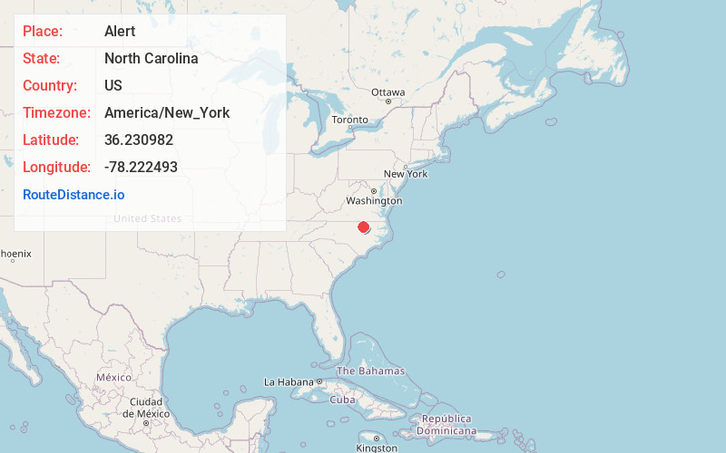 Map of Alert