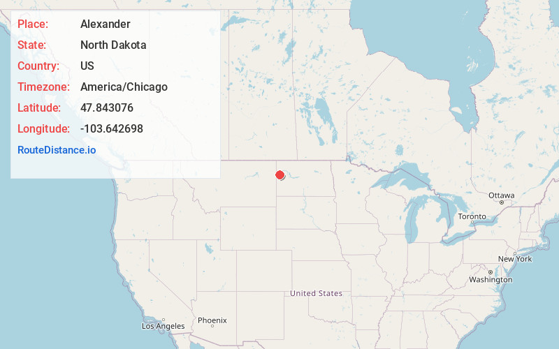 Map of Alexander