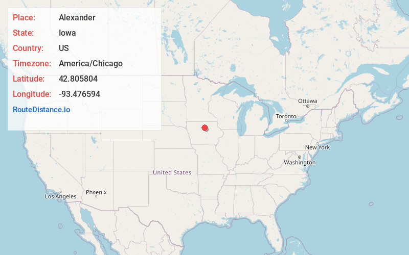 Map of Alexander