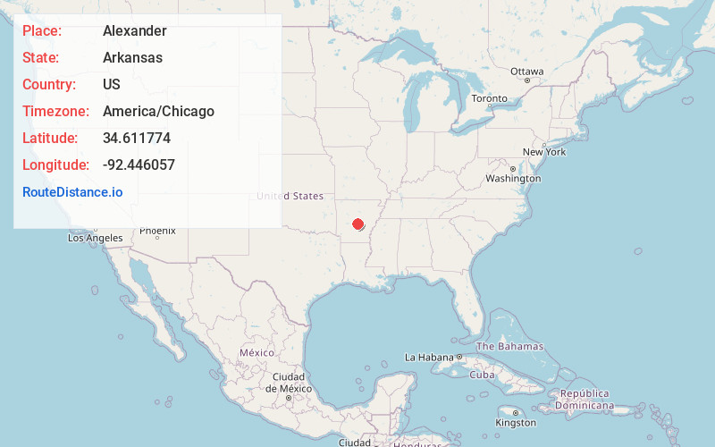 Map of Alexander