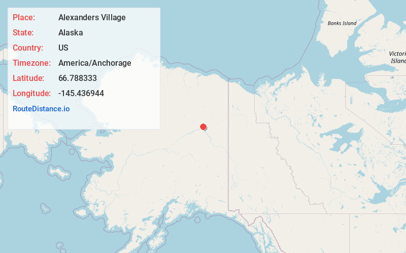 Map of Alexanders Village