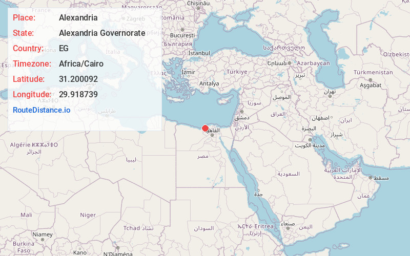 Map of Alexandria