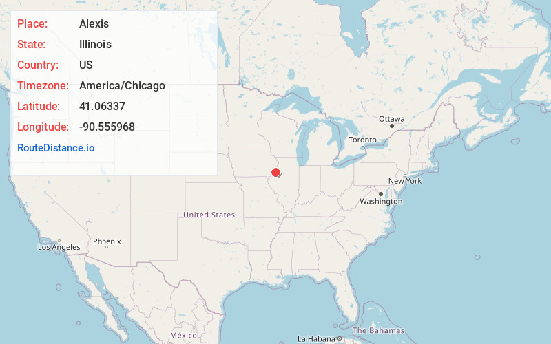 Map of Alexis