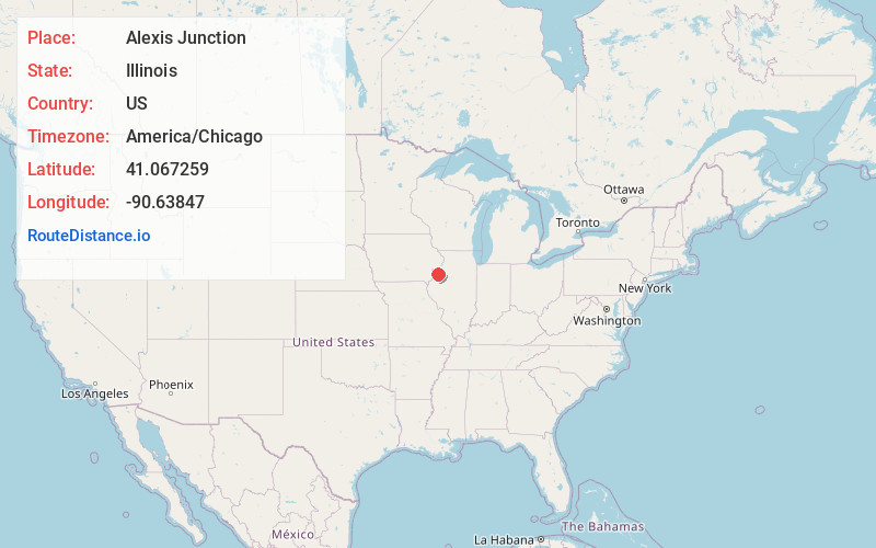 Map of Alexis Junction