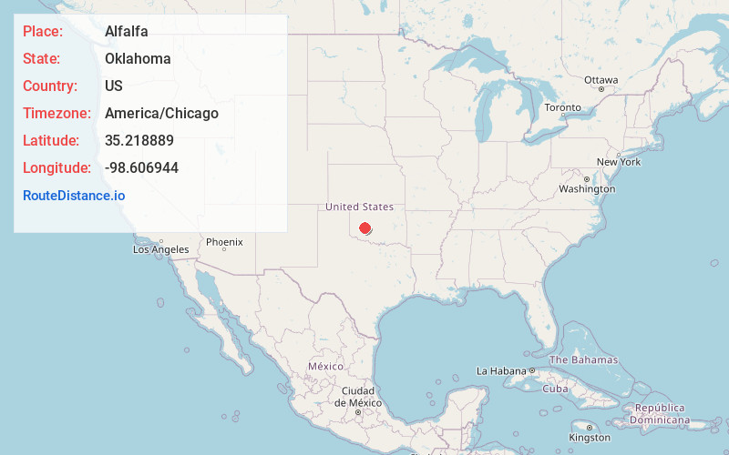 Map of Alfalfa