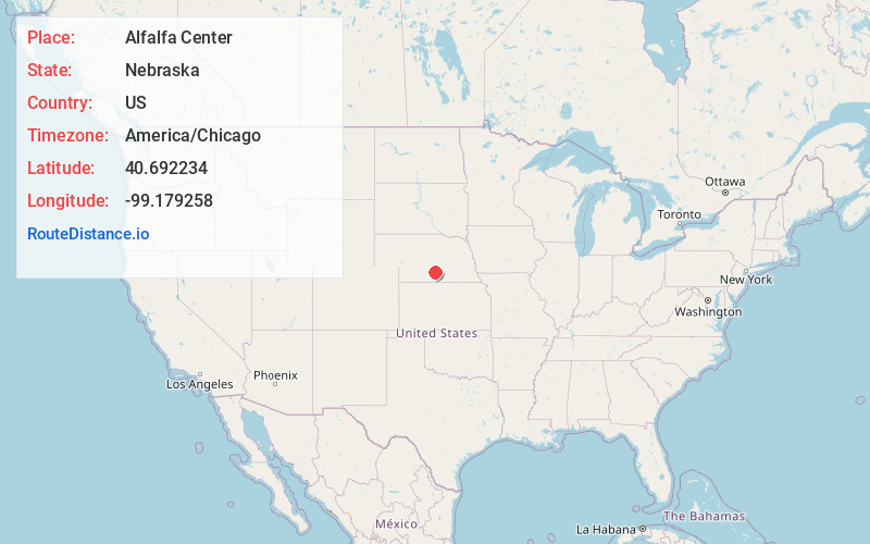 Map of Alfalfa Center