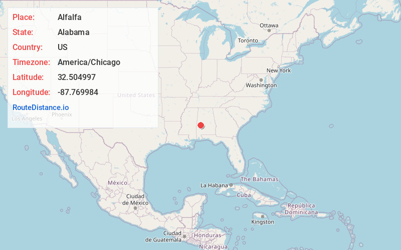 Map of Alfalfa