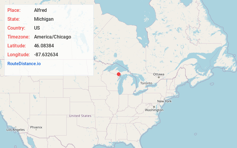 Map of Alfred