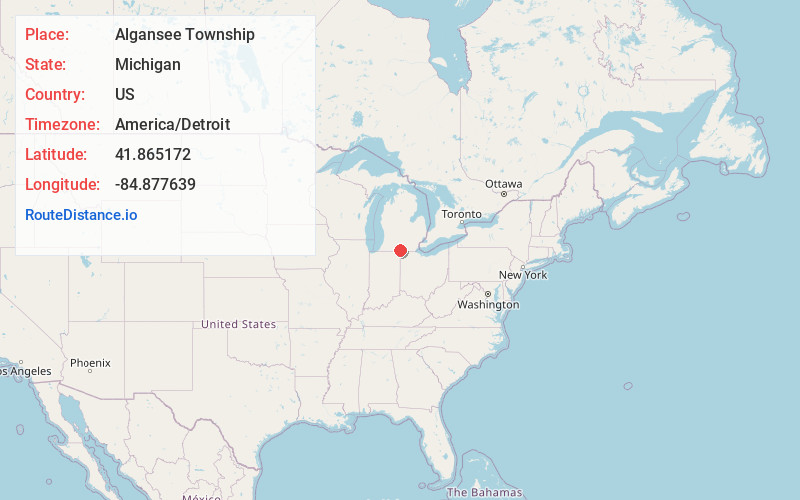 Map of Algansee Township