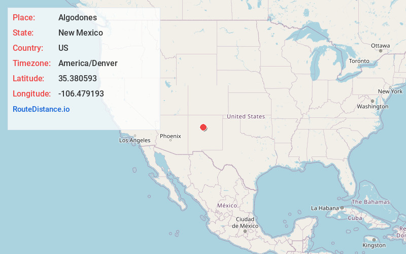 Map of Algodones