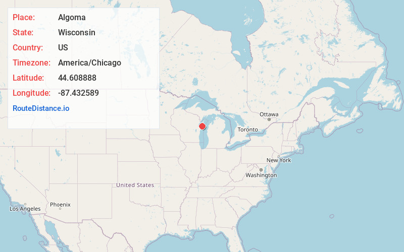 Map of Algoma