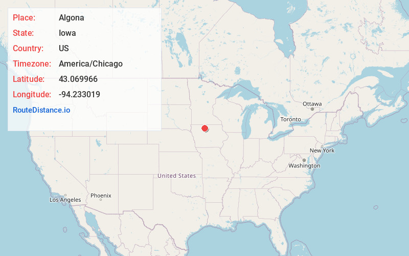 Map of Algona