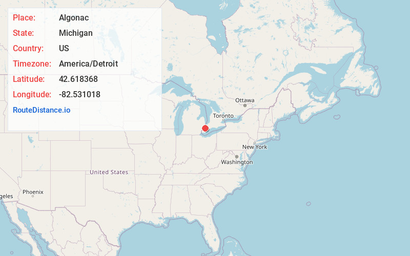 Map of Algonac