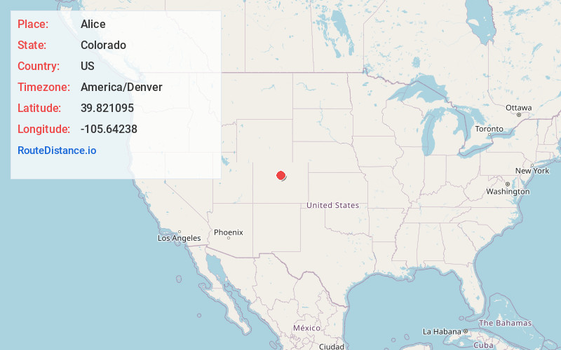 Map of Alice