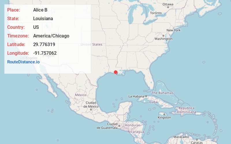 Map of Alice B